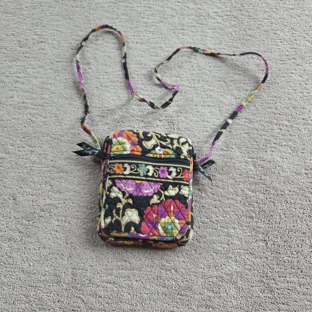 Floral Quilted Crossbody Bag